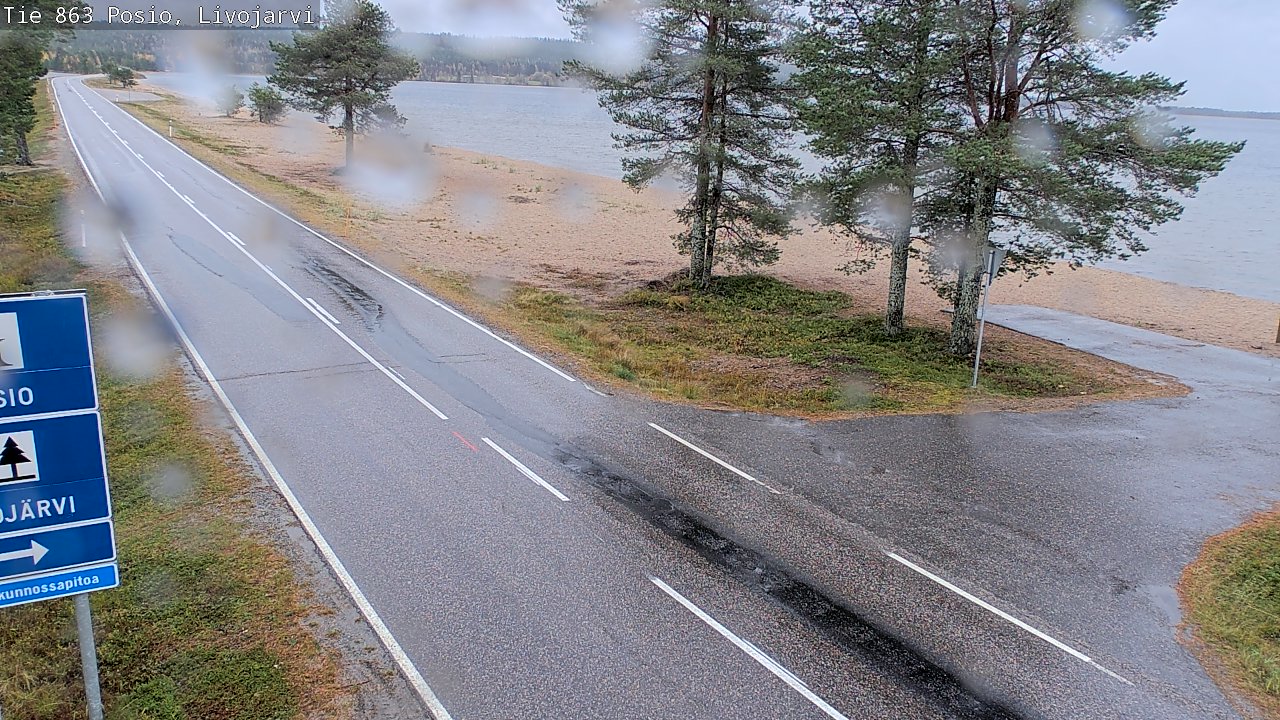 Weather Camera Image Road 863 Livojärvi, Posio, Lappi