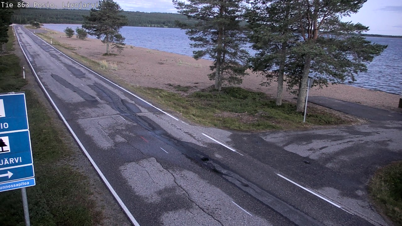 Kelikamerat Kuva Tie 863 Livojärvi, Posio, Lappi