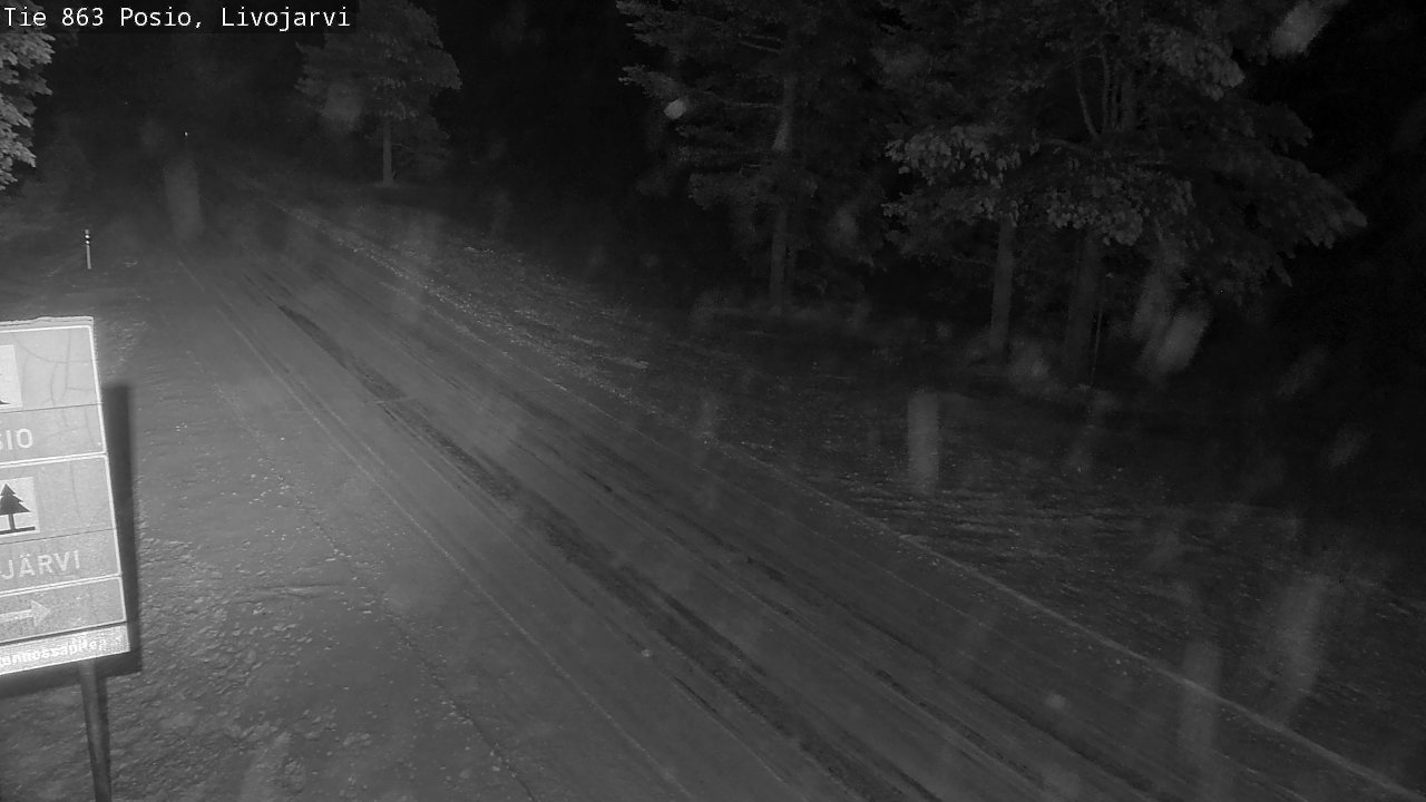 Weather Camera Image Road 863 Livojärvi, Posio, Lappi