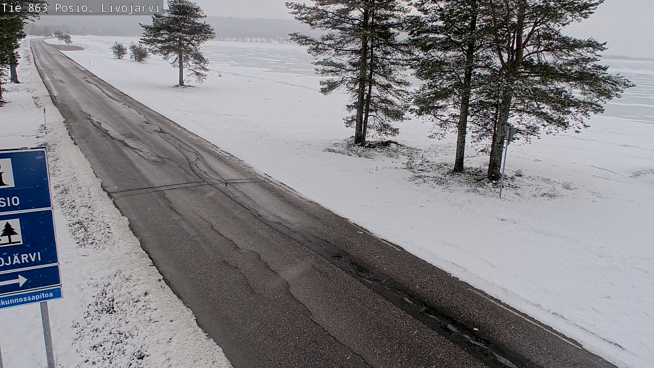 Kelikamerat Kuva Tie 863 Livojärvi, Posio, Lappi