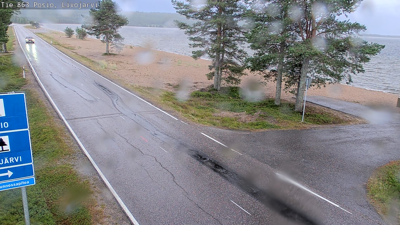 Kelikamerat Kuva Tie 863 Livojärvi, Posio, Lappi