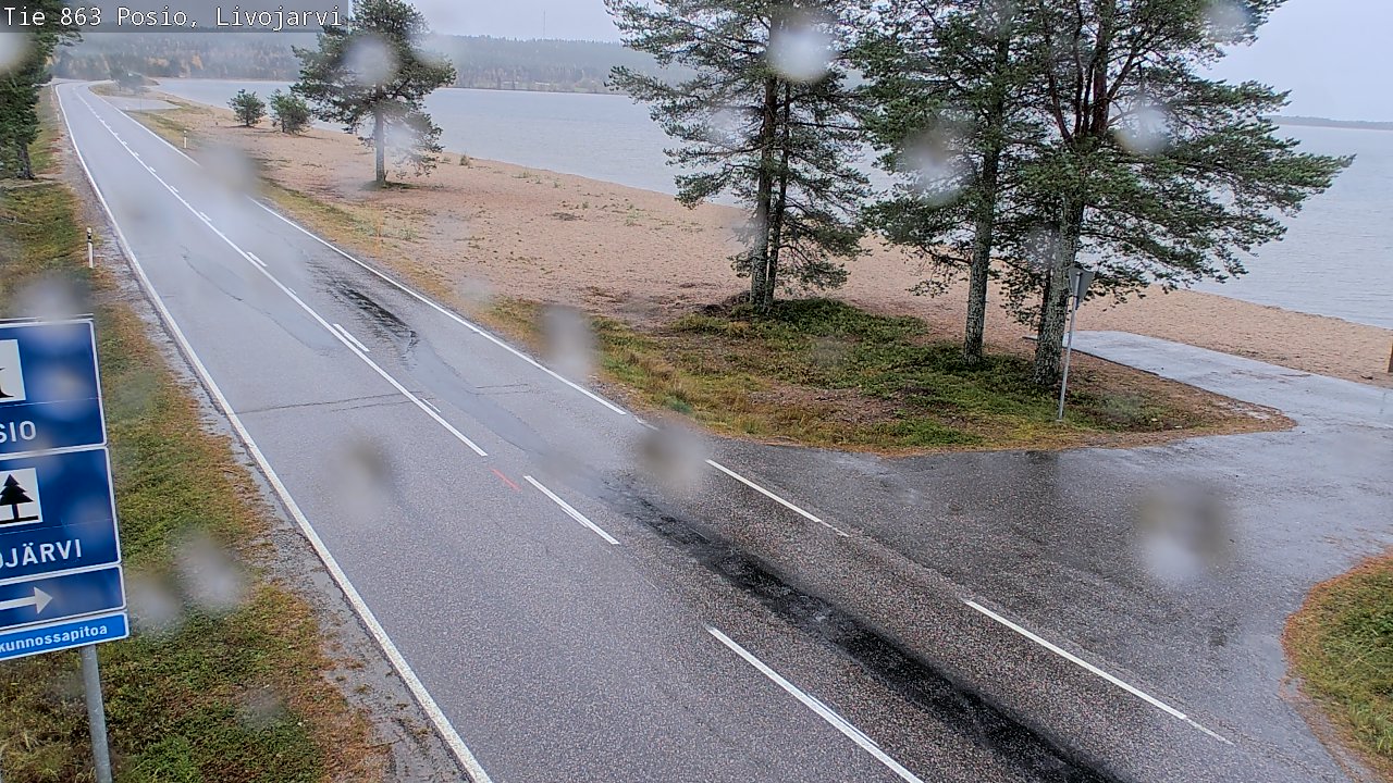 Weather Camera Image Road 863 Livojärvi, Posio, Lappi