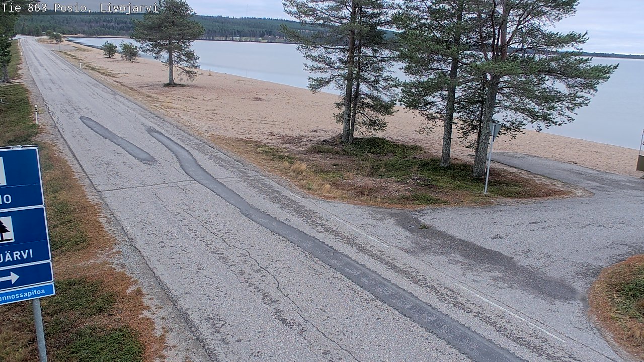 Kelikamerat Kuva Tie 863 Livojärvi, Posio, Lappi