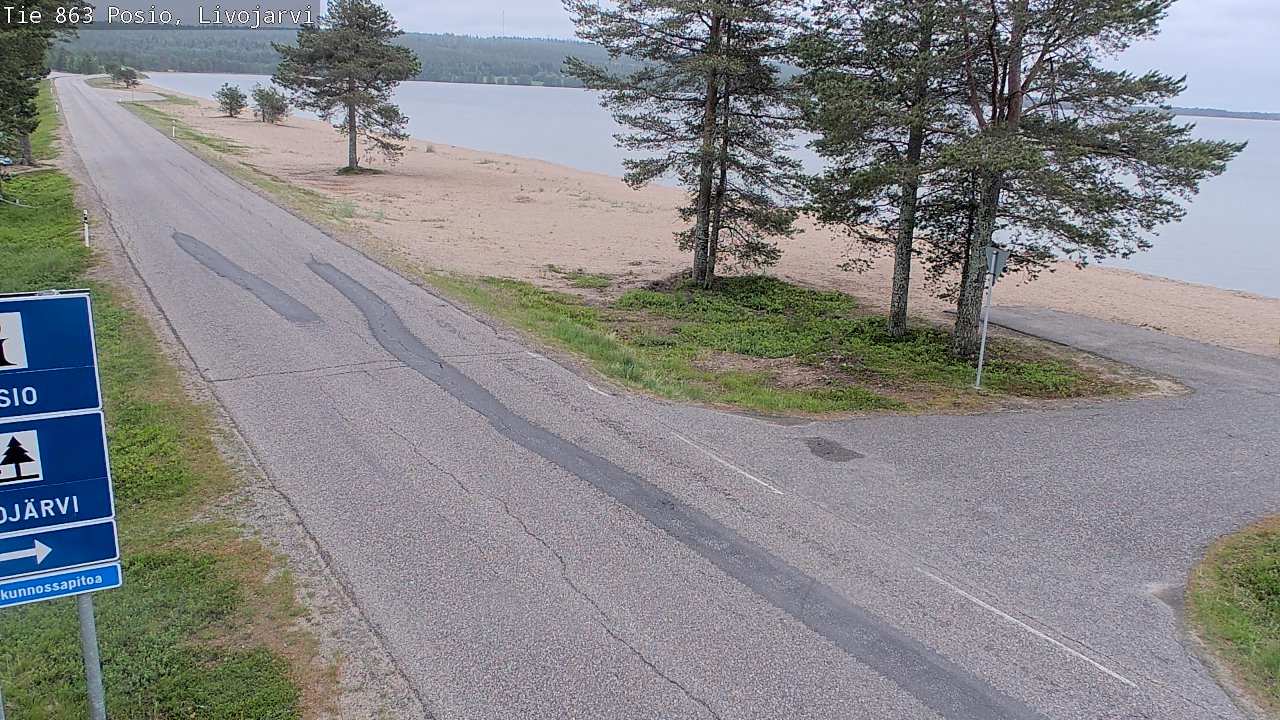 Kelikamerat Kuva Tie 863 Livojärvi, Posio, Lappi