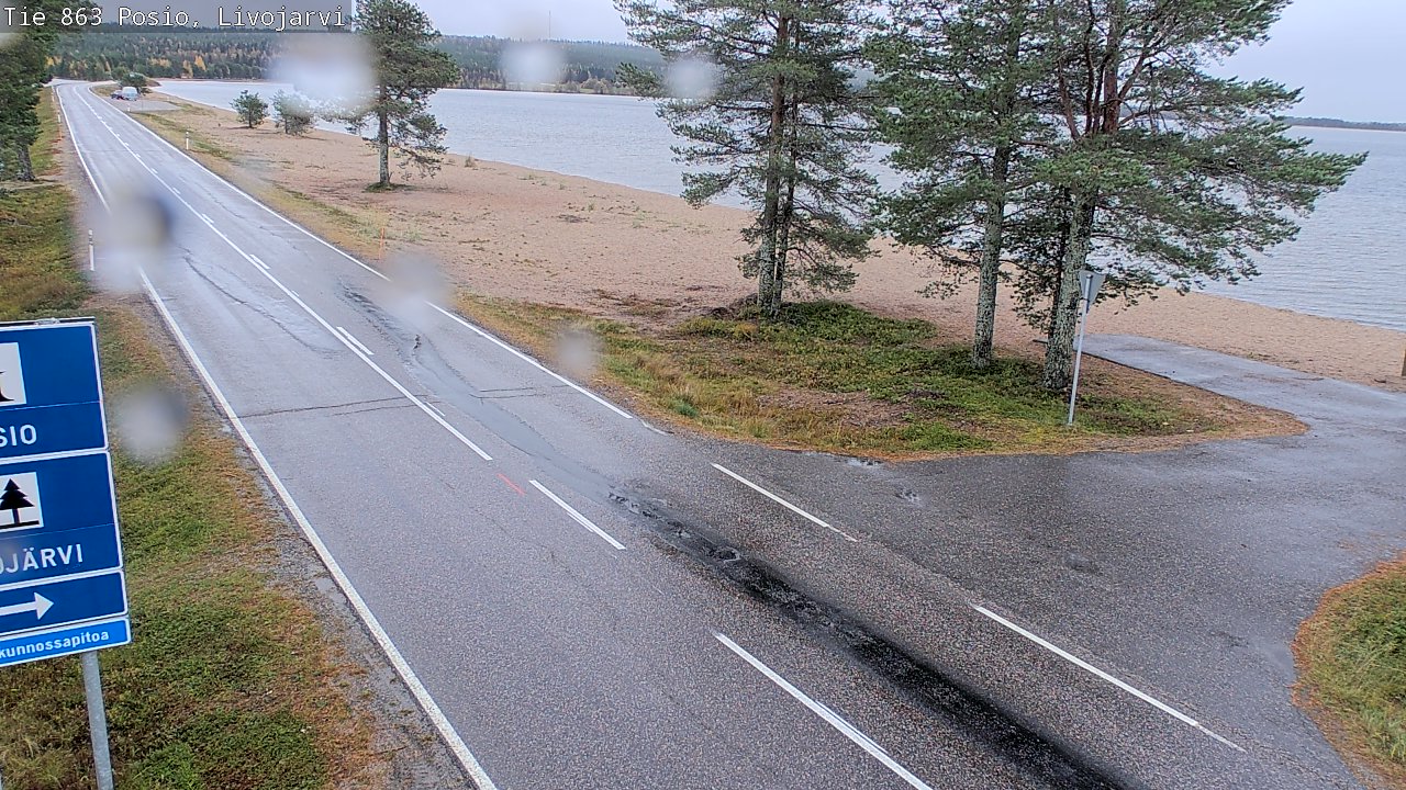 Weather Camera Image Road 863 Livojärvi, Posio, Lappi