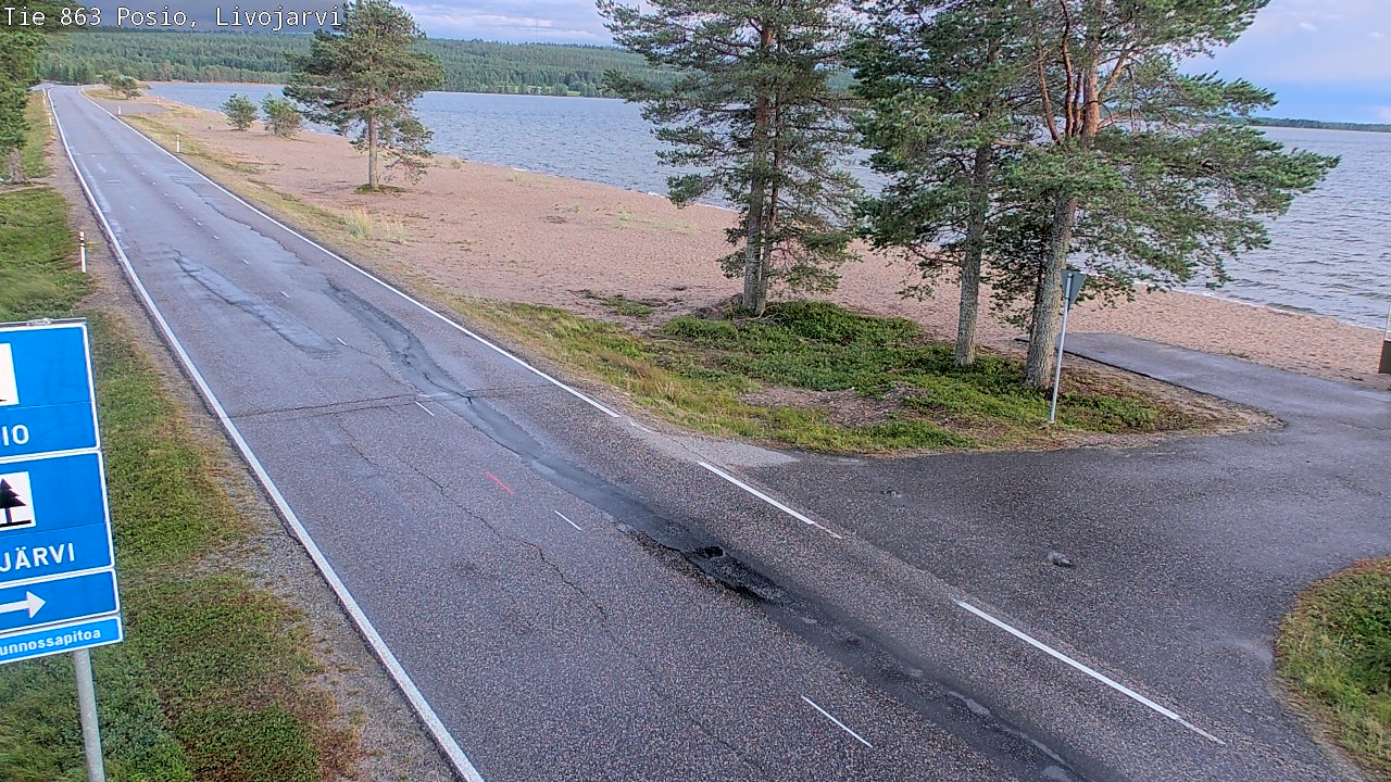 Kelikamerat Kuva Tie 863 Livojärvi, Posio, Lappi