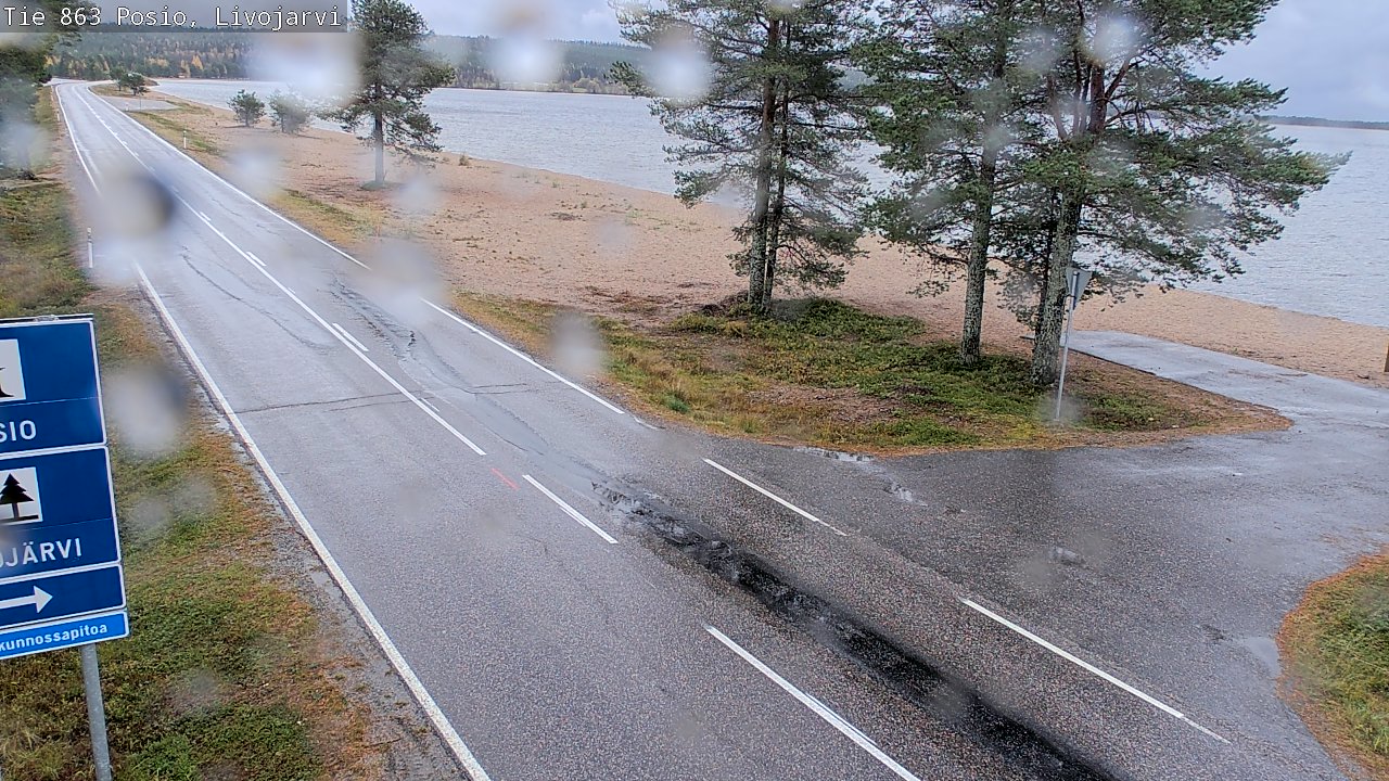 Weather Camera Image Road 863 Livojärvi, Posio, Lappi
