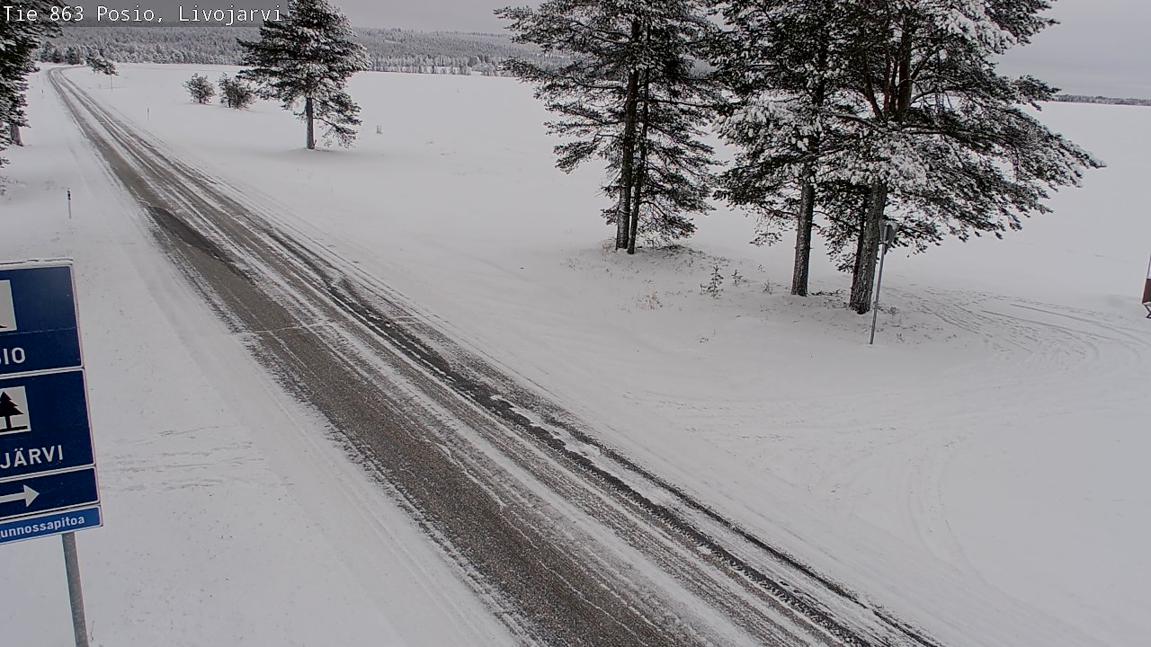 Kelikamerat Kuva Tie 863 Livojärvi, Posio, Lappi