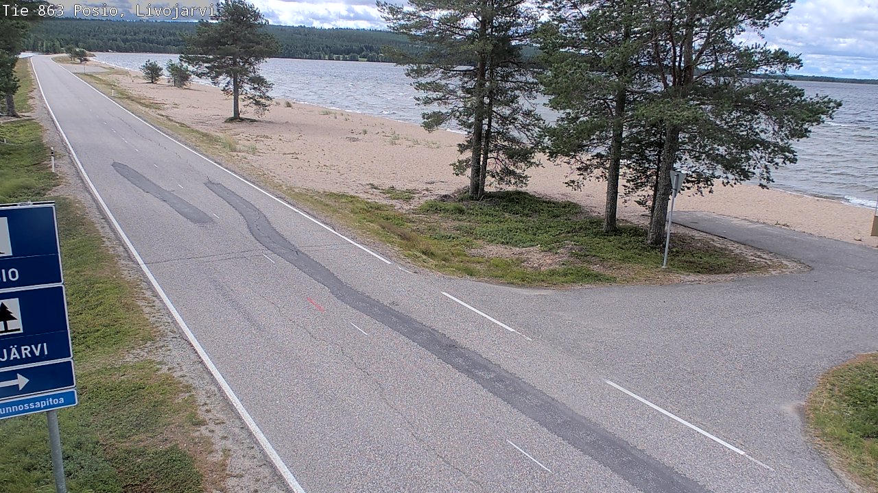Kelikamerat Kuva Tie 863 Livojärvi, Posio, Lappi