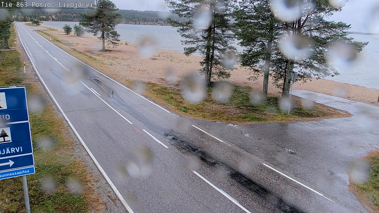Weather Camera Image Road 863 Livojärvi, Posio, Lappi