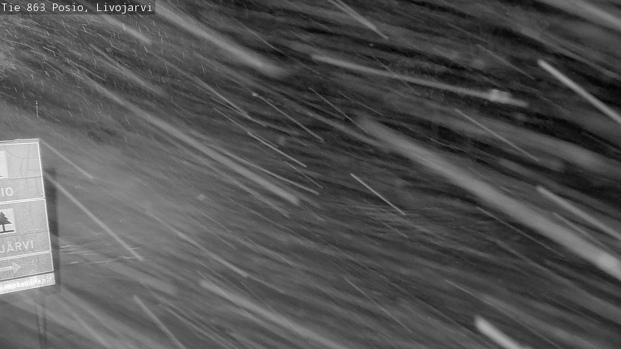 Weather Camera Image Road 863 Livojärvi, Posio, Lappi