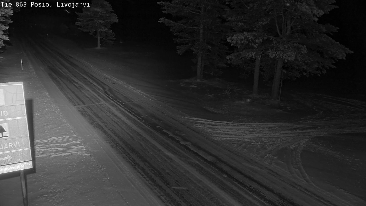 Weather Camera Image Road 863 Livojärvi, Posio, Lappi