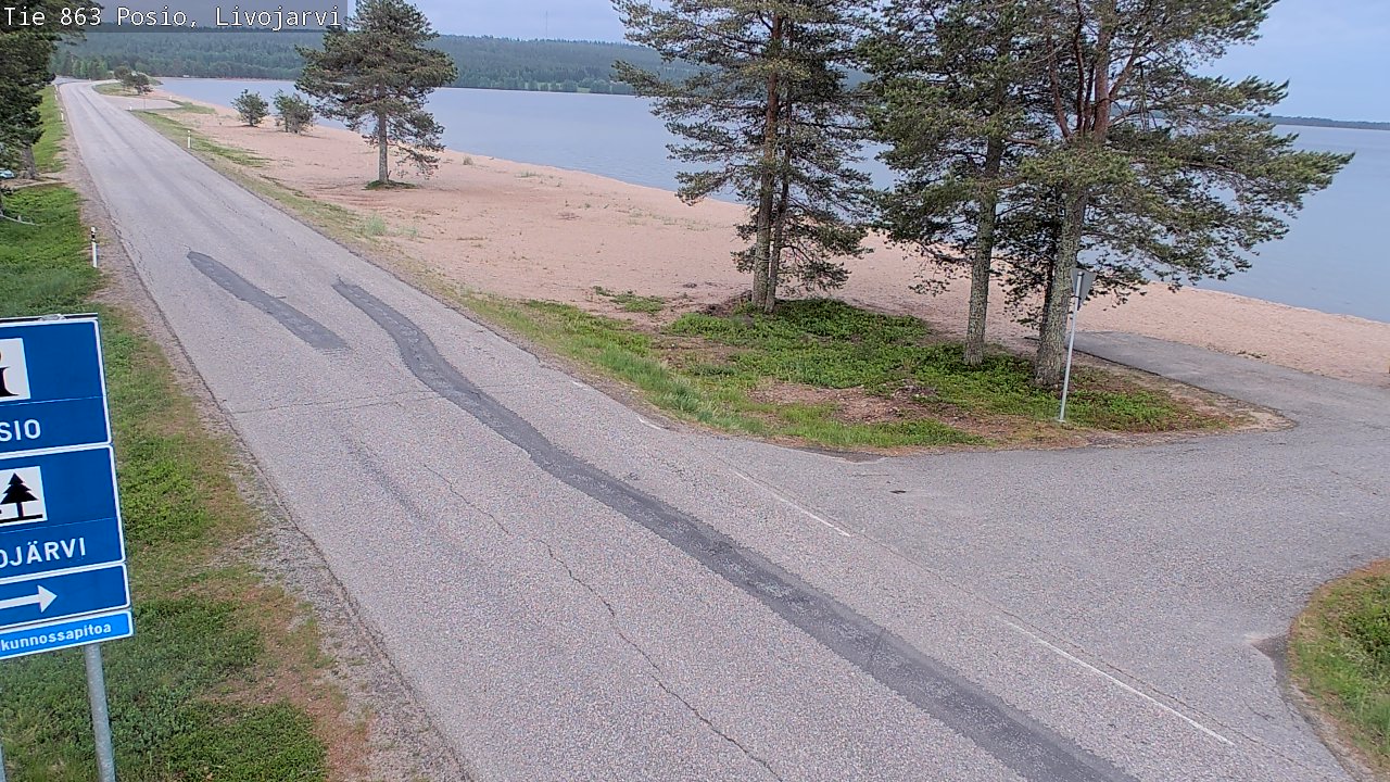 Kelikamerat Kuva Tie 863 Livojärvi, Posio, Lappi