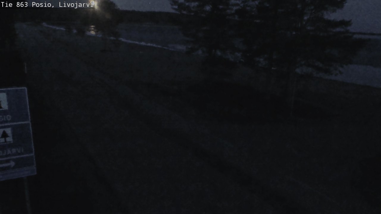 Weather Camera Image Väg 863 Livojärvi, Posio, Lappi