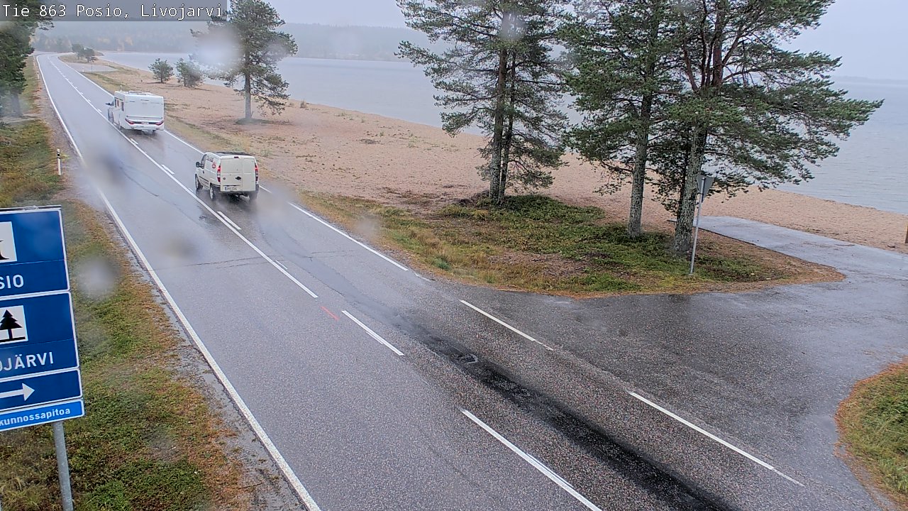 Weather Camera Image Road 863 Livojärvi, Posio, Lappi