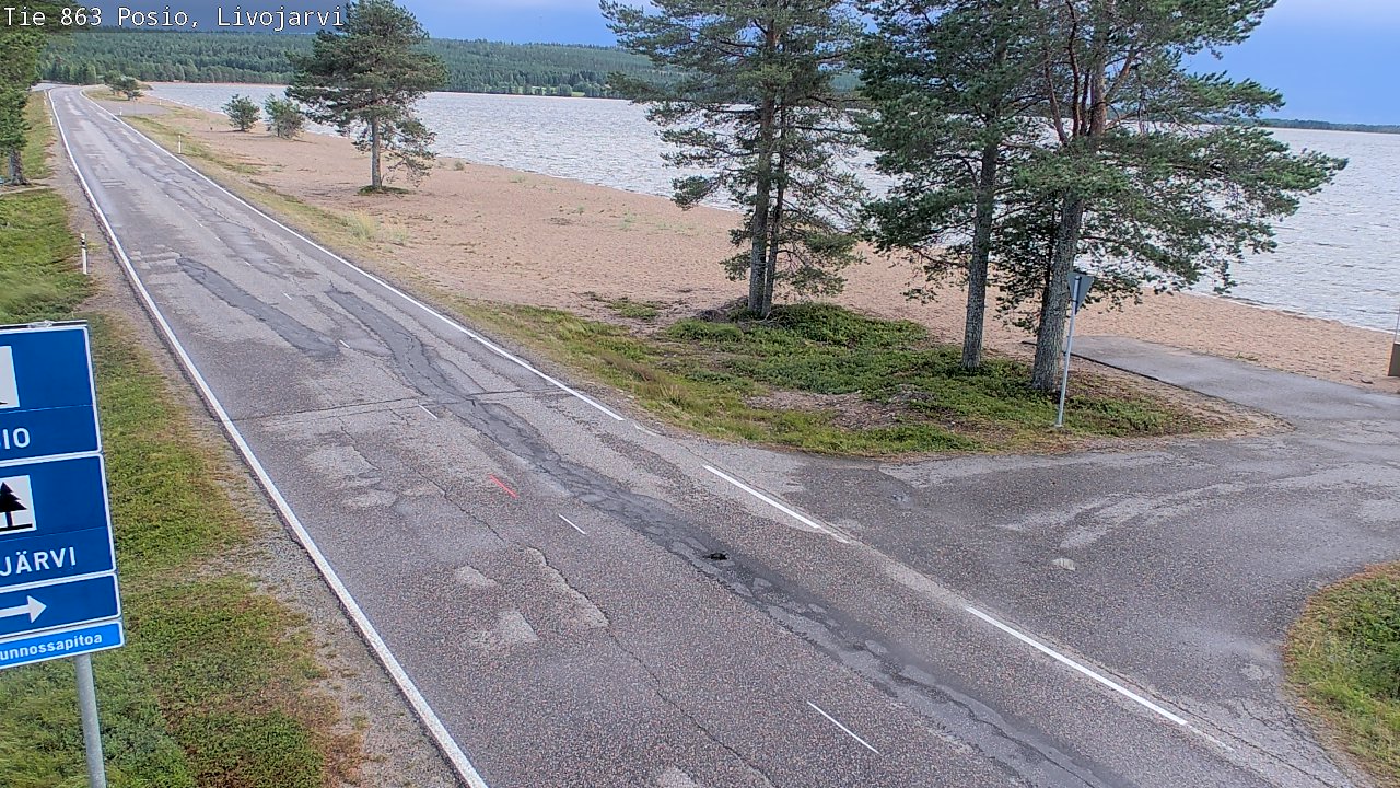Kelikamerat Kuva Tie 863 Livojärvi, Posio, Lappi