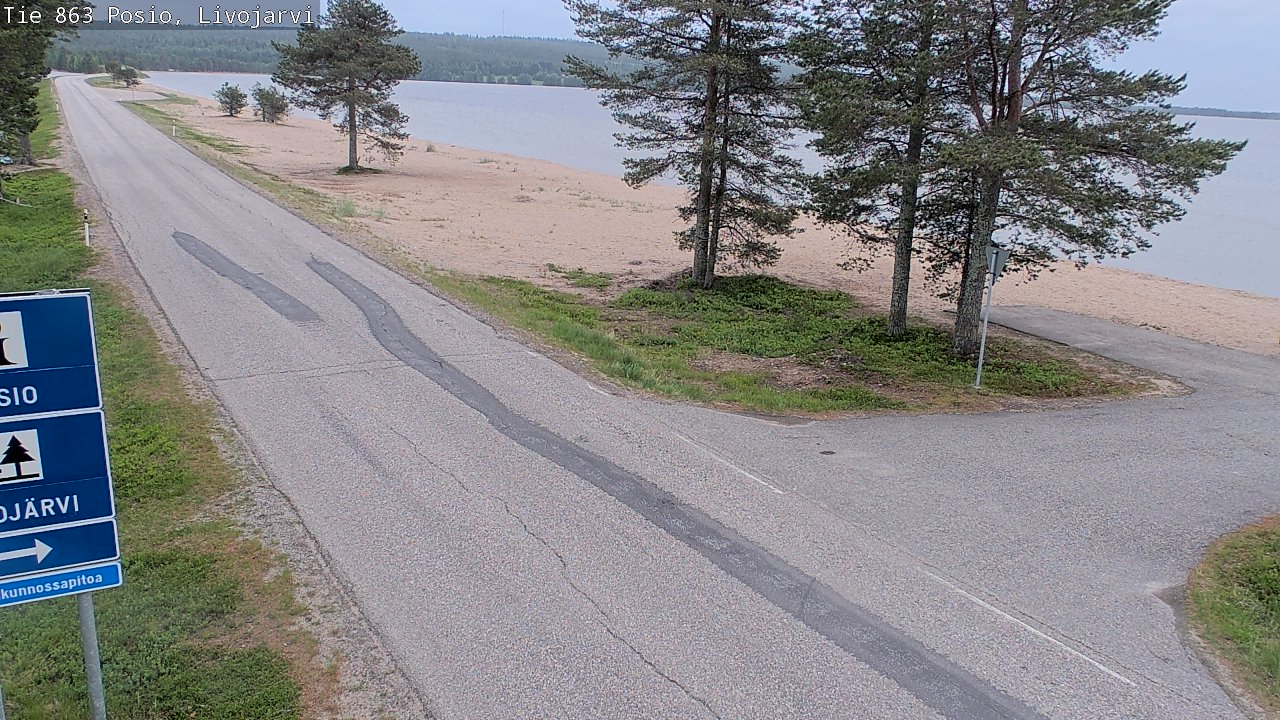 Kelikamerat Kuva Tie 863 Livojärvi, Posio, Lappi