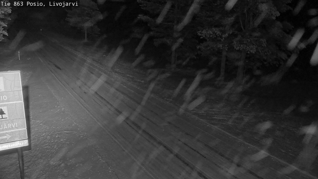 Weather Camera Image Road 863 Livojärvi, Posio, Lappi