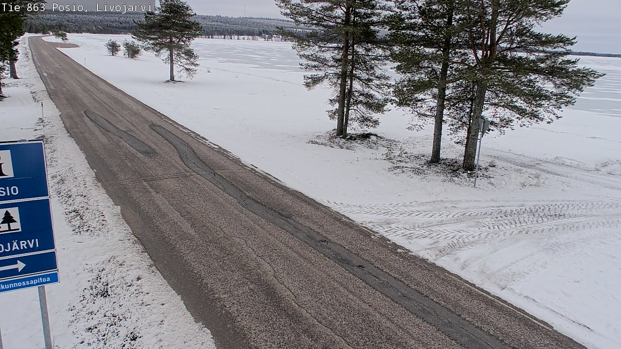 Kelikamerat Kuva Tie 863 Livojärvi, Posio, Lappi