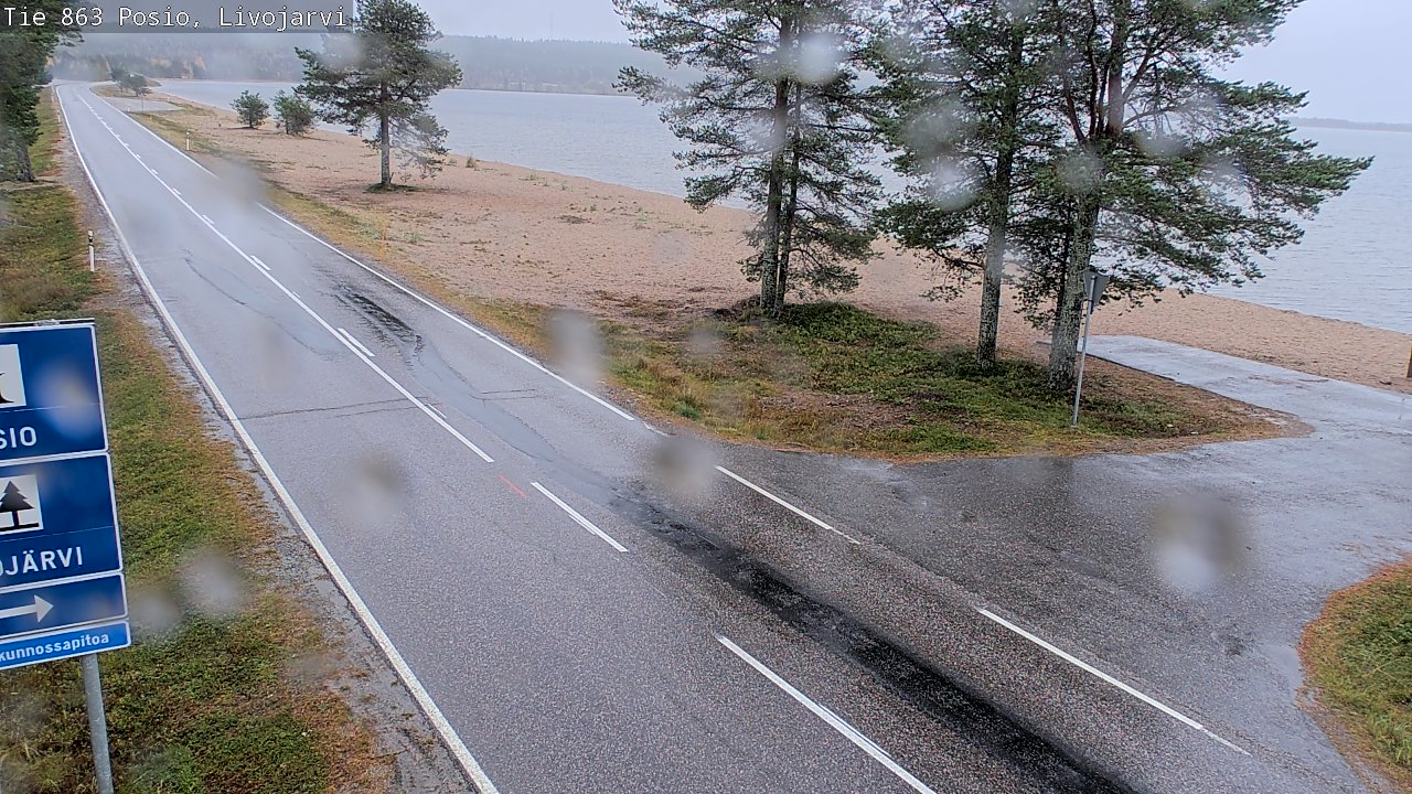 Weather Camera Image Road 863 Livojärvi, Posio, Lappi