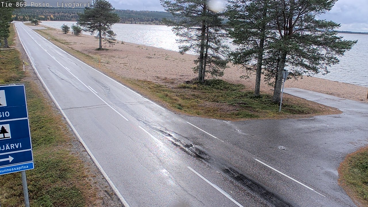Kelikamerat Kuva Tie 863 Livojärvi, Posio, Lappi