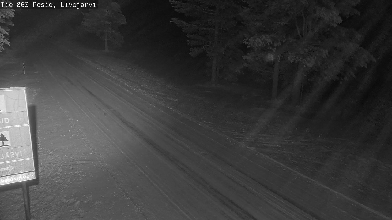 Weather Camera Image Road 863 Livojärvi, Posio, Lappi