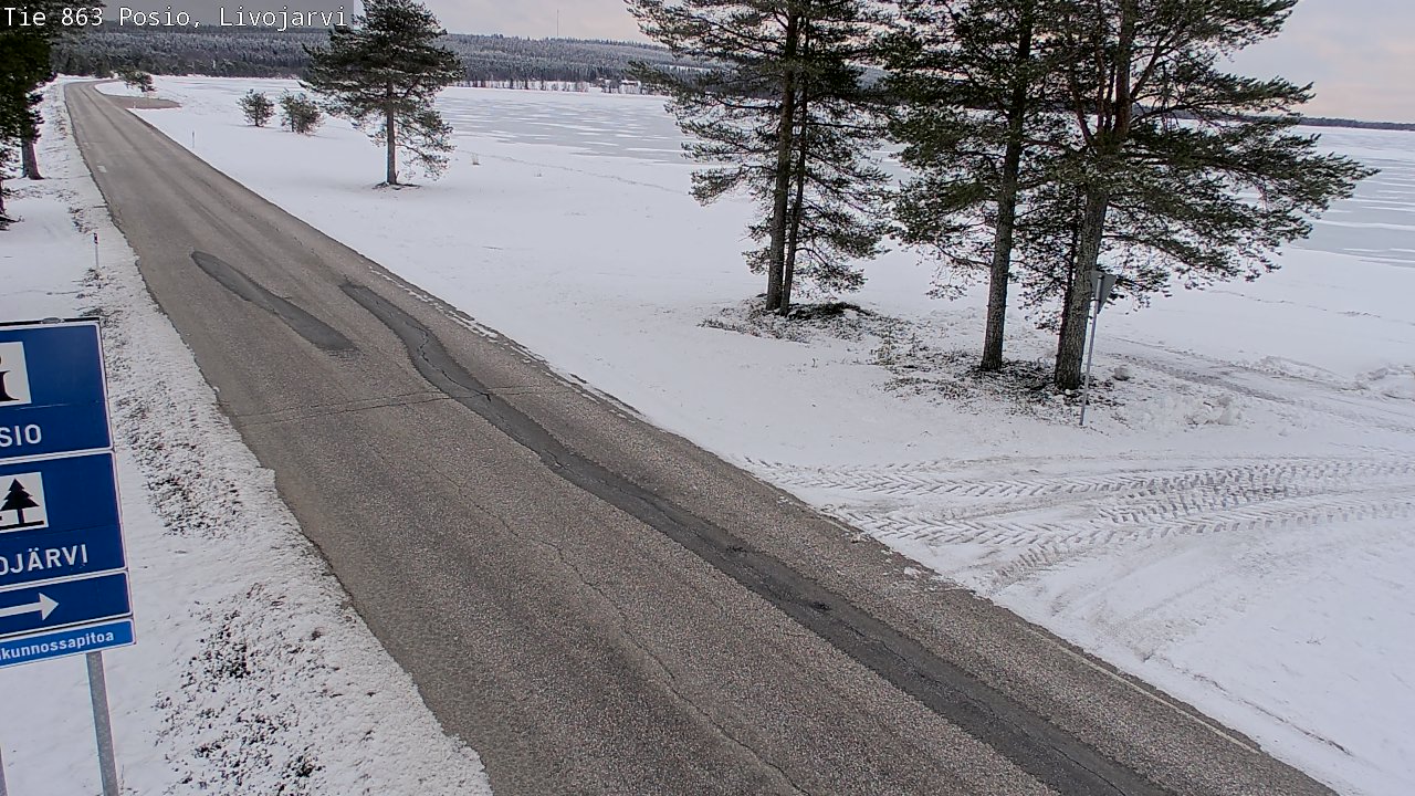 Kelikamerat Kuva Tie 863 Livojärvi, Posio, Lappi