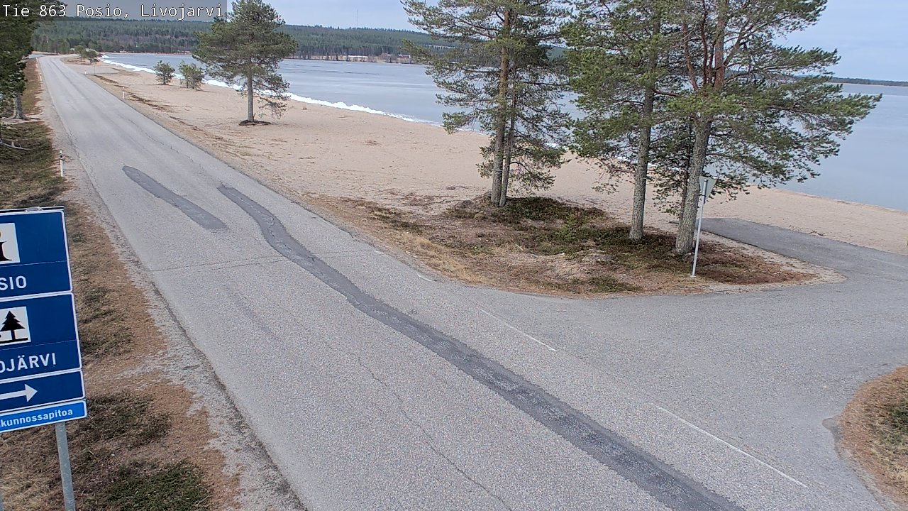 Kelikamerat Kuva Tie 863 Livojärvi, Posio, Lappi