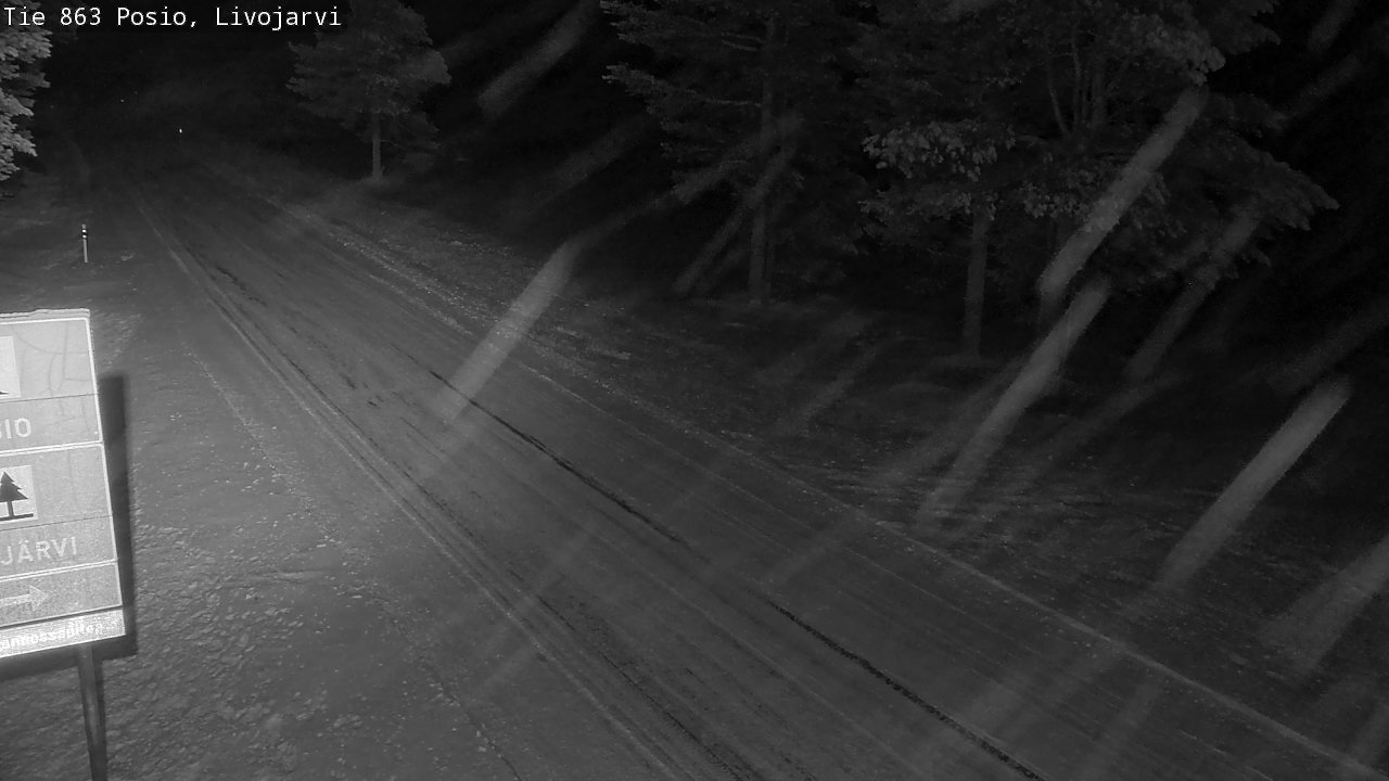 Weather Camera Image Road 863 Livojärvi, Posio, Lappi