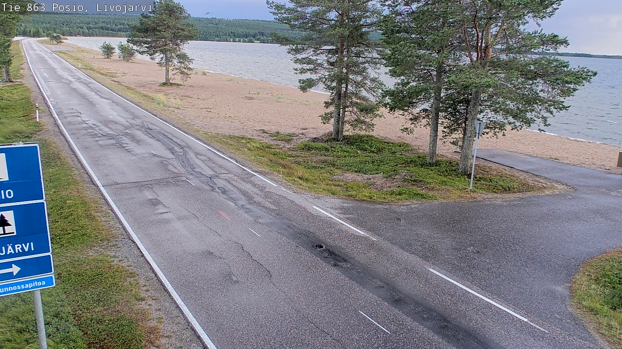 Kelikamerat Kuva Tie 863 Livojärvi, Posio, Lappi