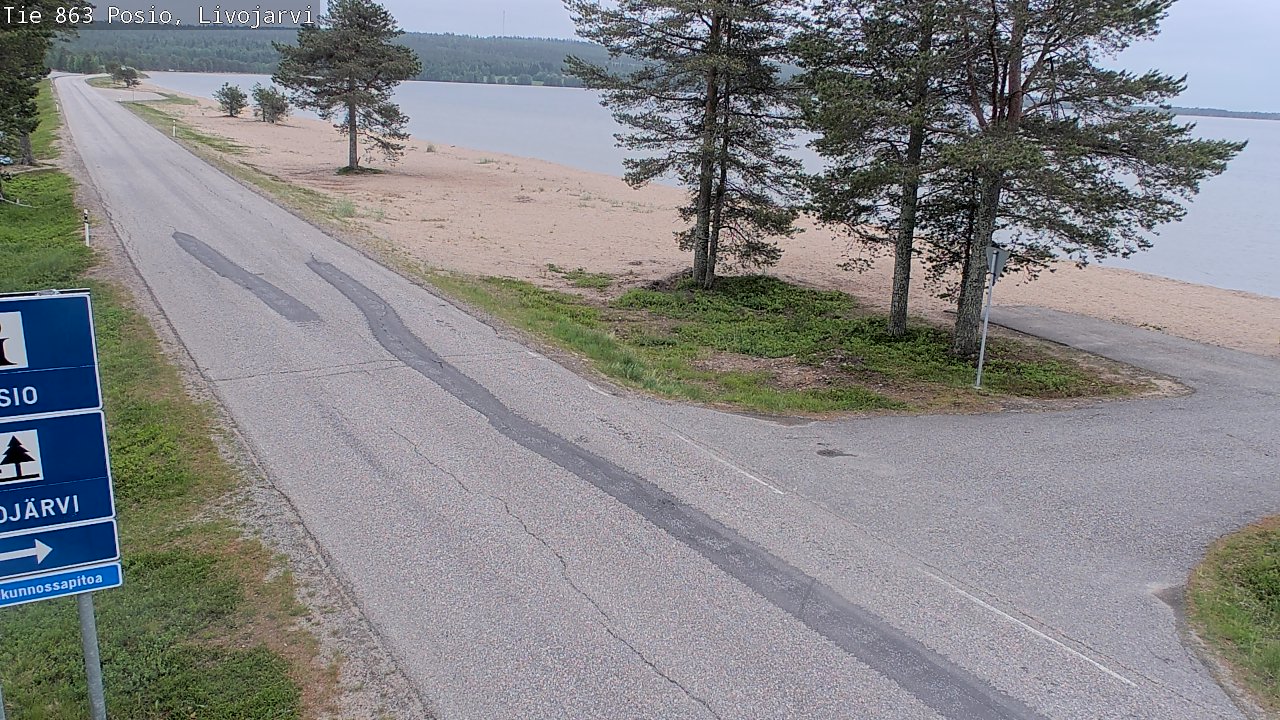 Kelikamerat Kuva Tie 863 Livojärvi, Posio, Lappi