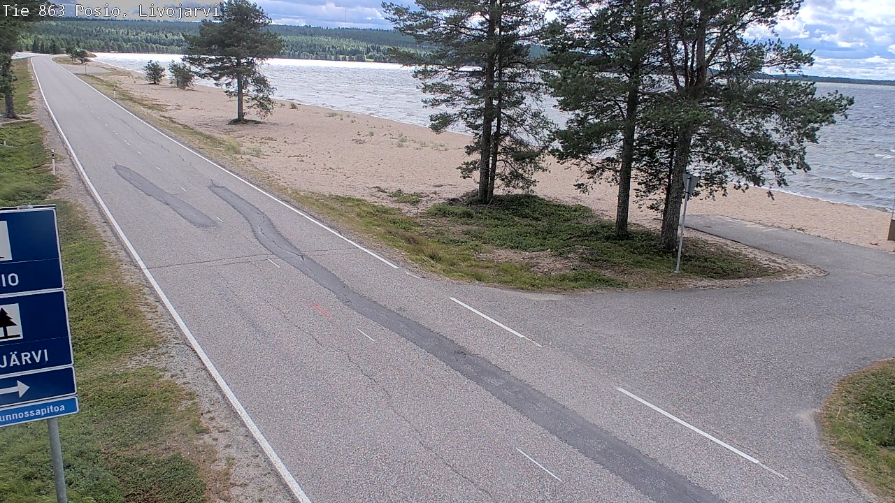 Kelikamerat Kuva Tie 863 Livojärvi, Posio, Lappi