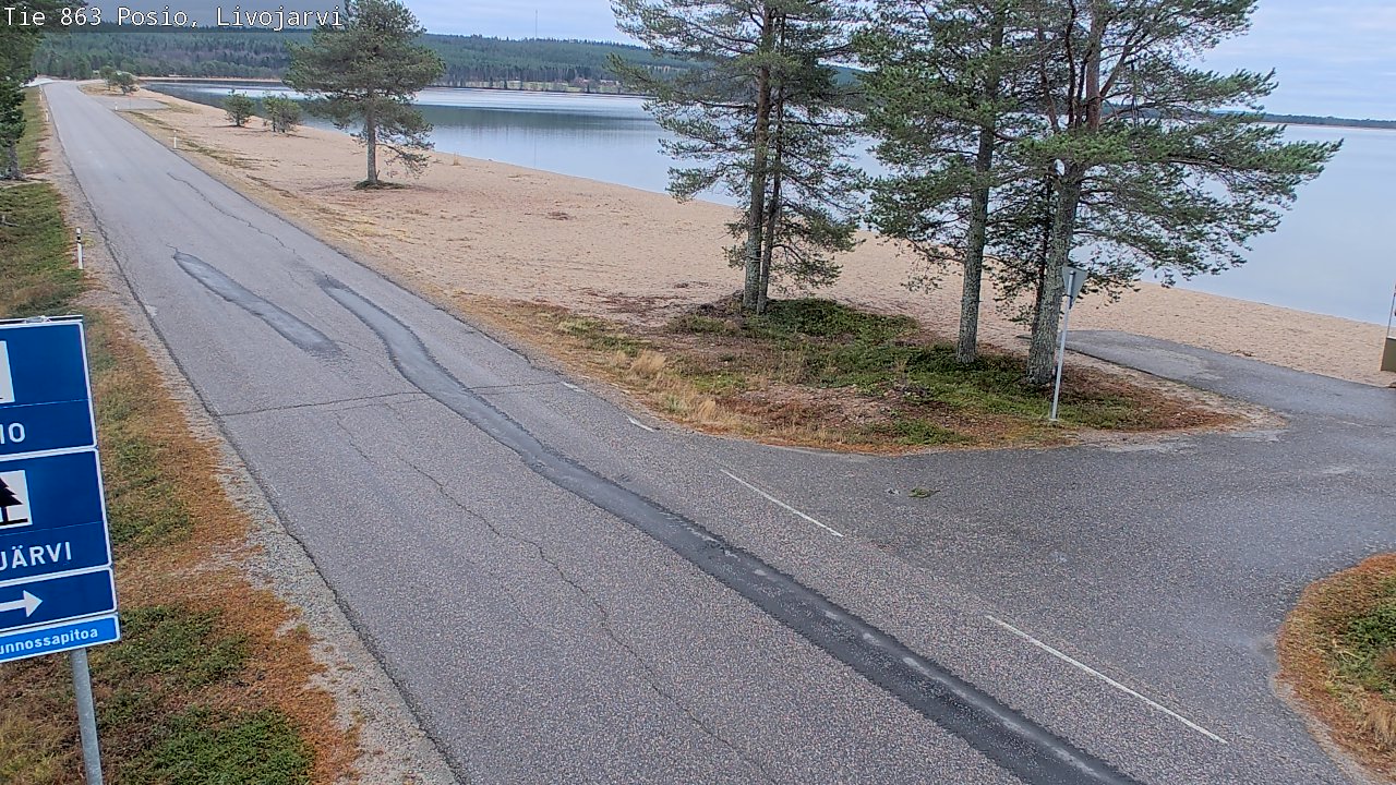 Kelikamerat Kuva Tie 863 Livojärvi, Posio, Lappi