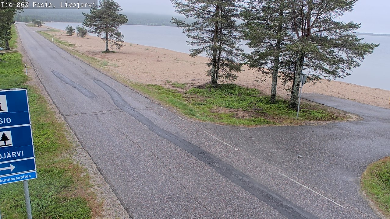 Kelikamerat Kuva Tie 863 Livojärvi, Posio, Lappi