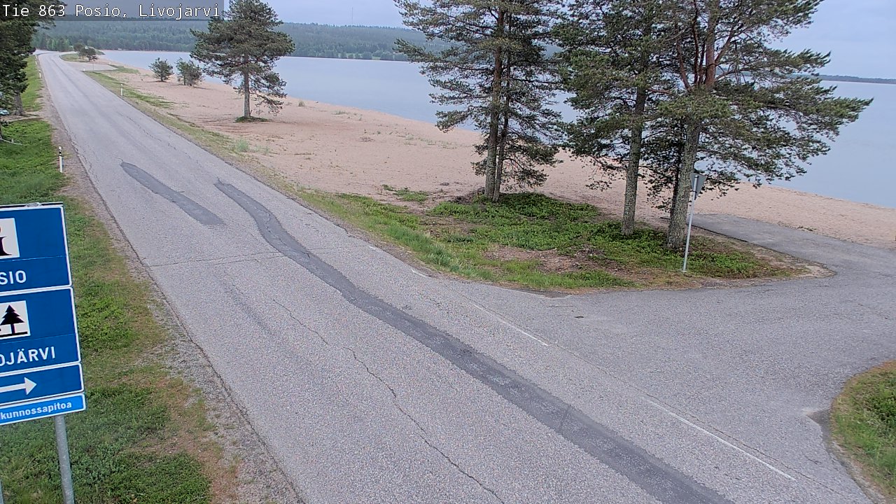 Kelikamerat Kuva Tie 863 Livojärvi, Posio, Lappi