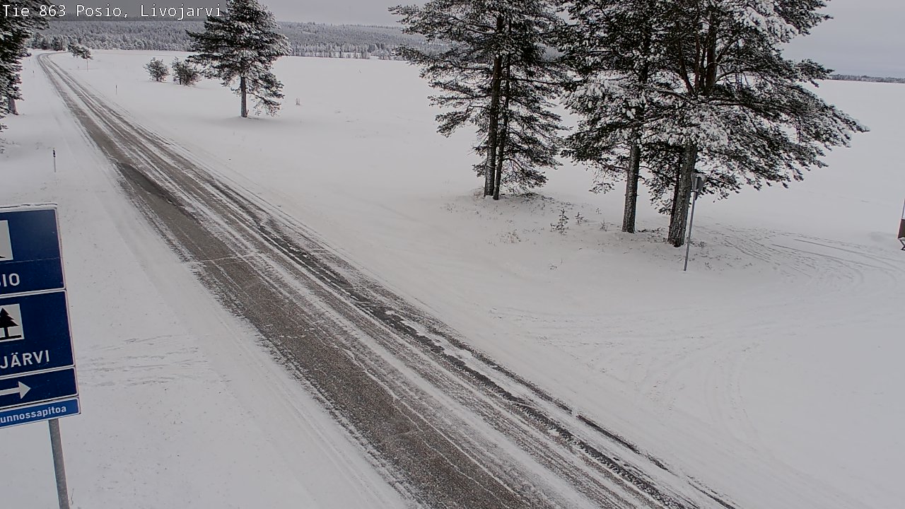 Kelikamerat Kuva Tie 863 Livojärvi, Posio, Lappi