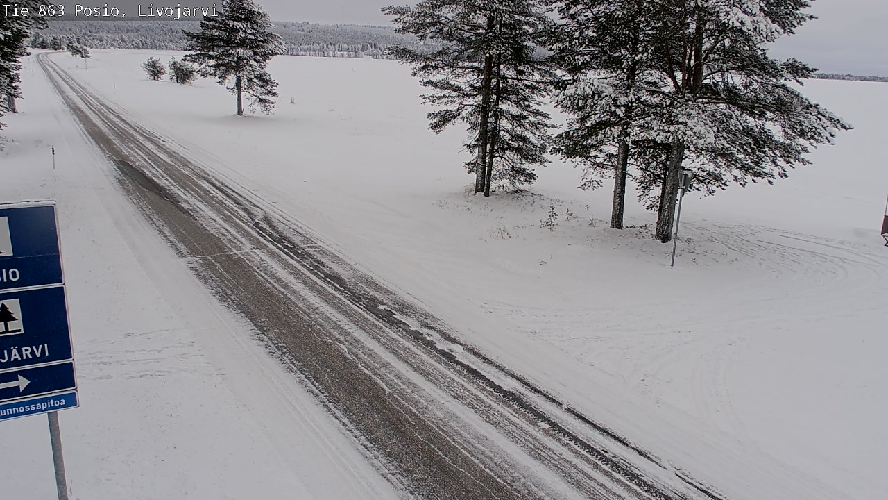 Kelikamerat Kuva Tie 863 Livojärvi, Posio, Lappi