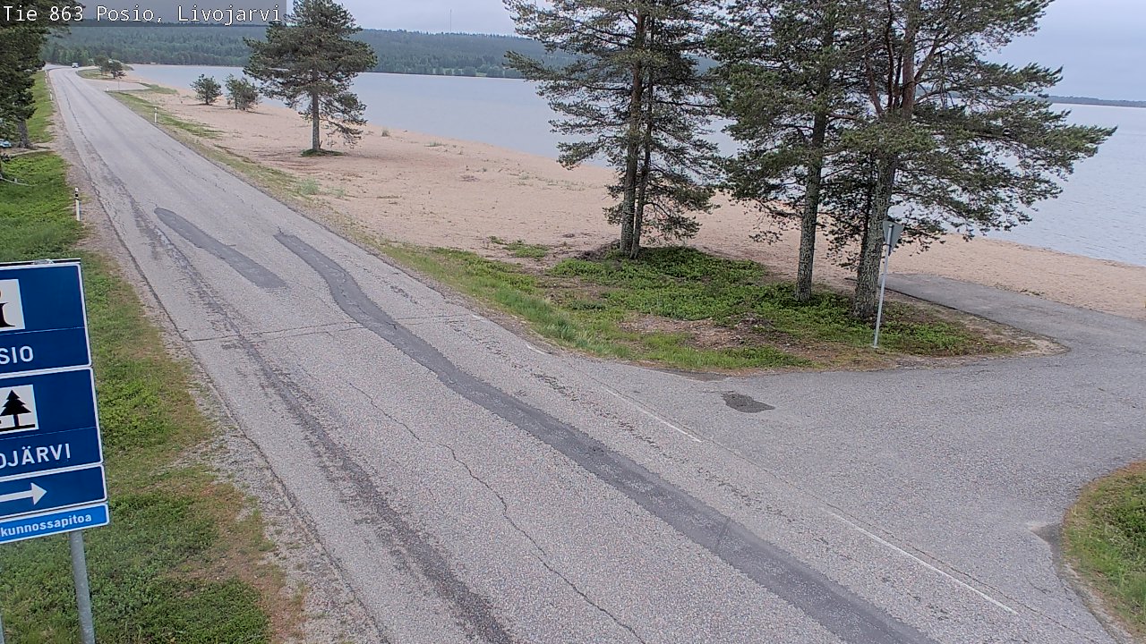 Kelikamerat Kuva Tie 863 Livojärvi, Posio, Lappi