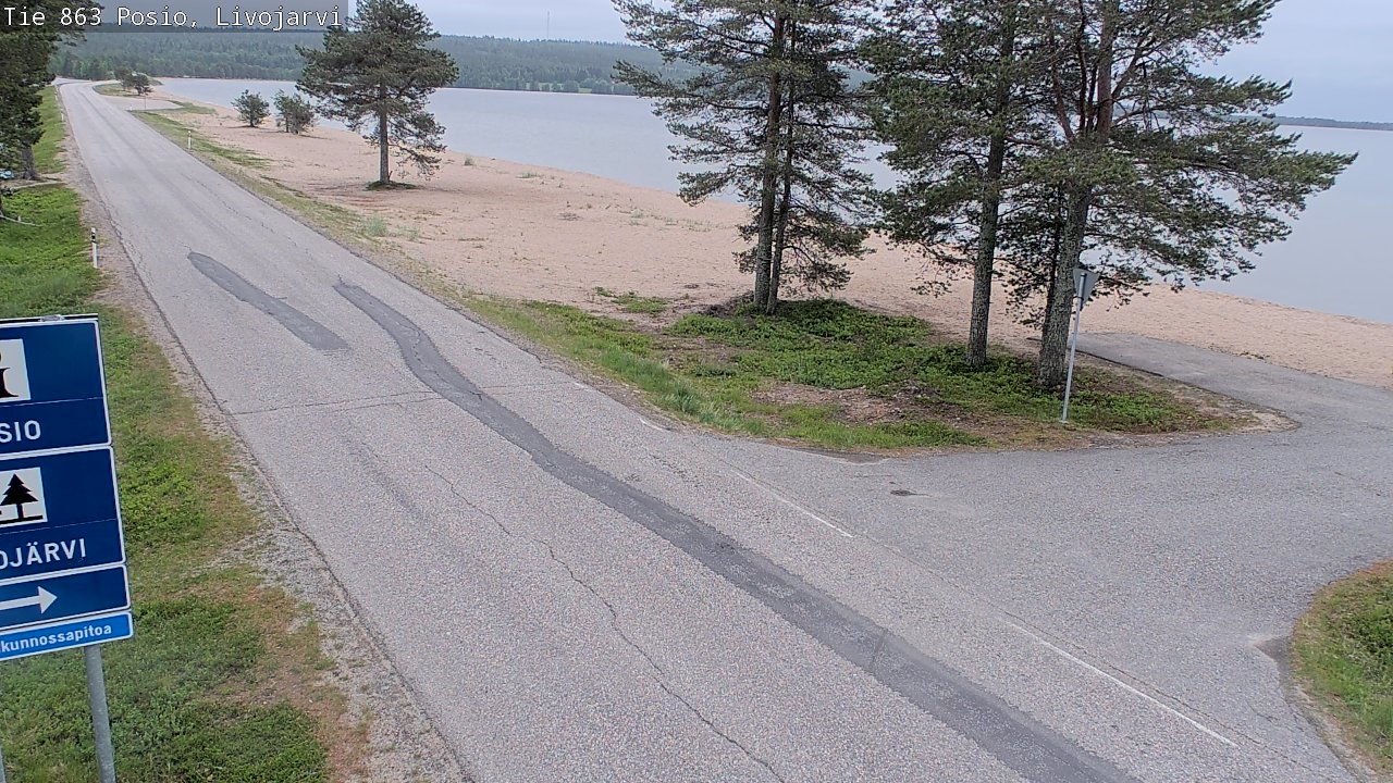 Kelikamerat Kuva Tie 863 Livojärvi, Posio, Lappi