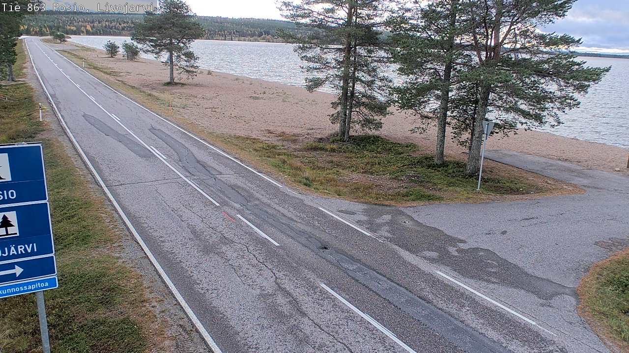 Kelikamerat Kuva Tie 863 Livojärvi, Posio, Lappi
