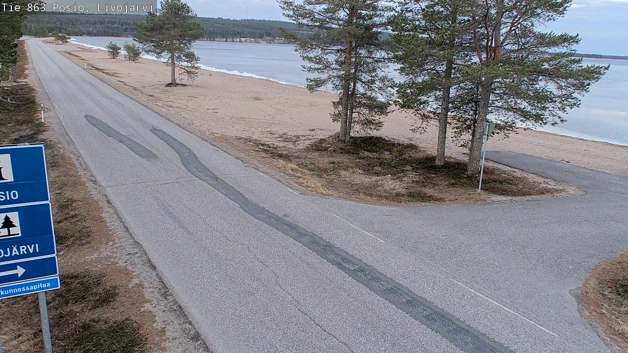 Kelikamerat Kuva Tie 863 Livojärvi, Posio, Lappi
