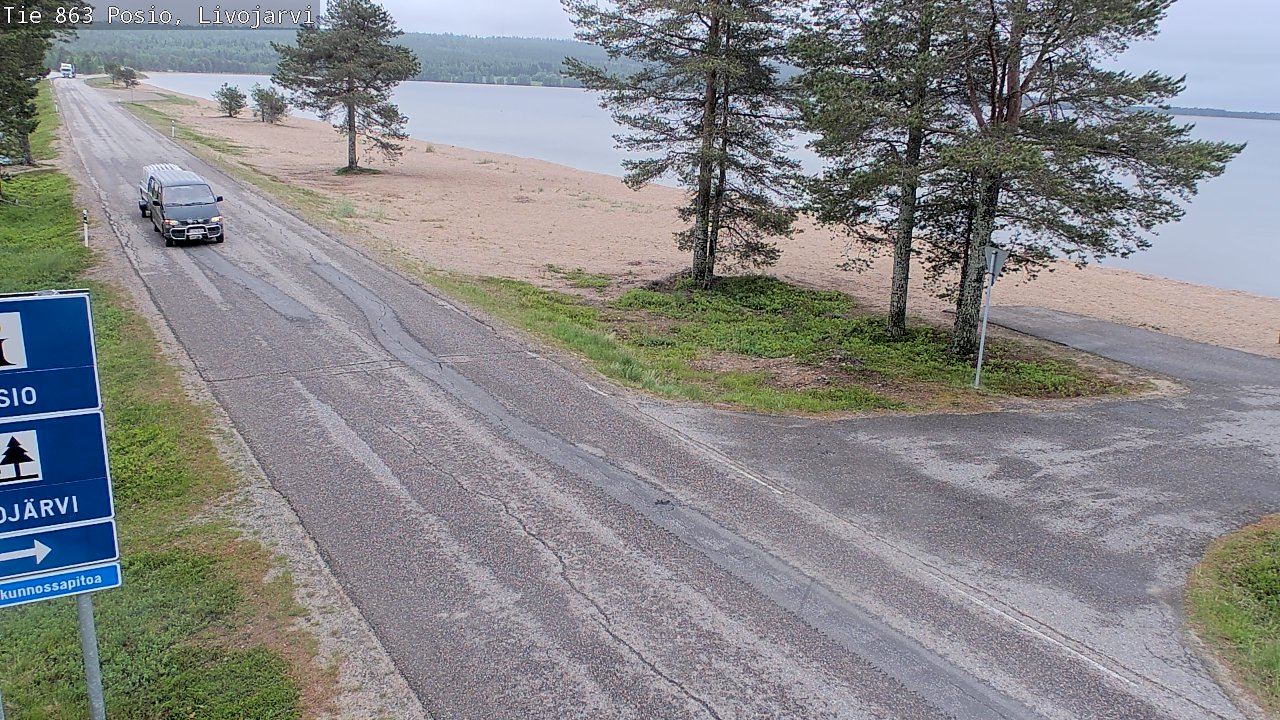 Kelikamerat Kuva Tie 863 Livojärvi, Posio, Lappi