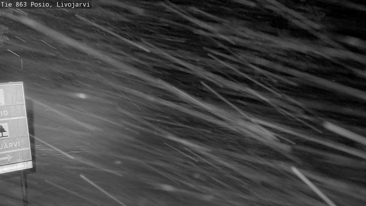 Weather Camera Image Road 863 Livojärvi, Posio, Lappi