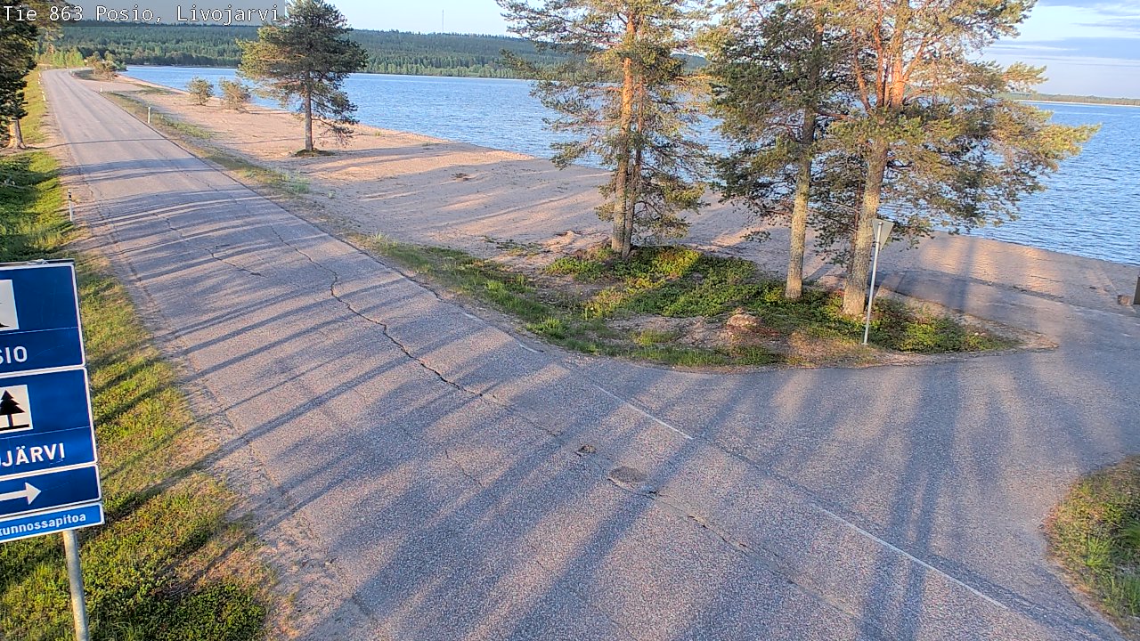 Kelikamerat Kuva Tie 863 Livojärvi, Posio, Lappi