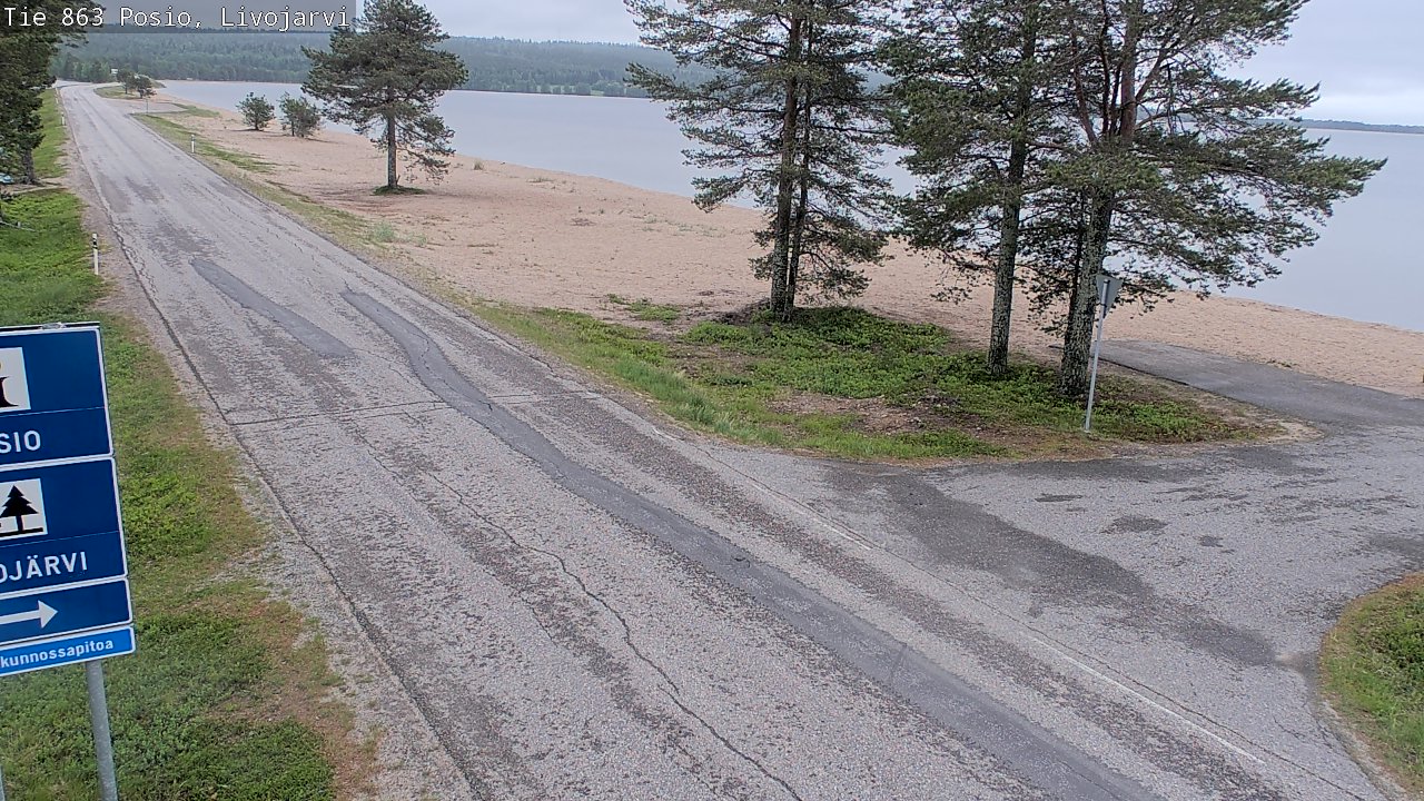 Kelikamerat Kuva Tie 863 Livojärvi, Posio, Lappi