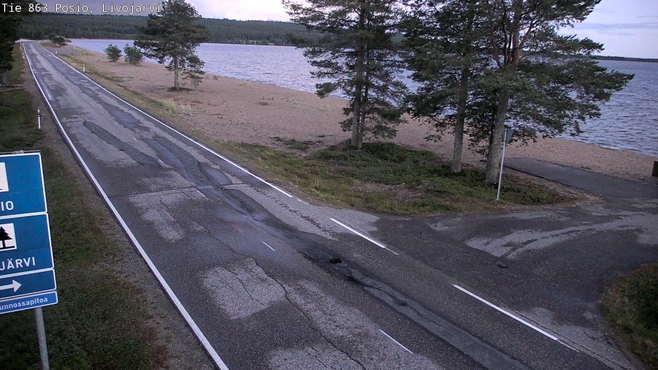 Kelikamerat Kuva Tie 863 Livojärvi, Posio, Lappi