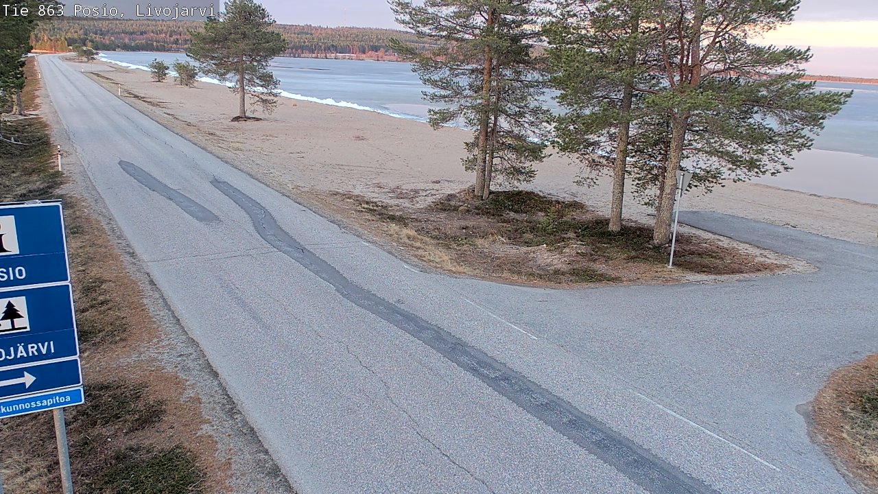 Weather Camera Image Road 863 Livojärvi, Posio, Lappi