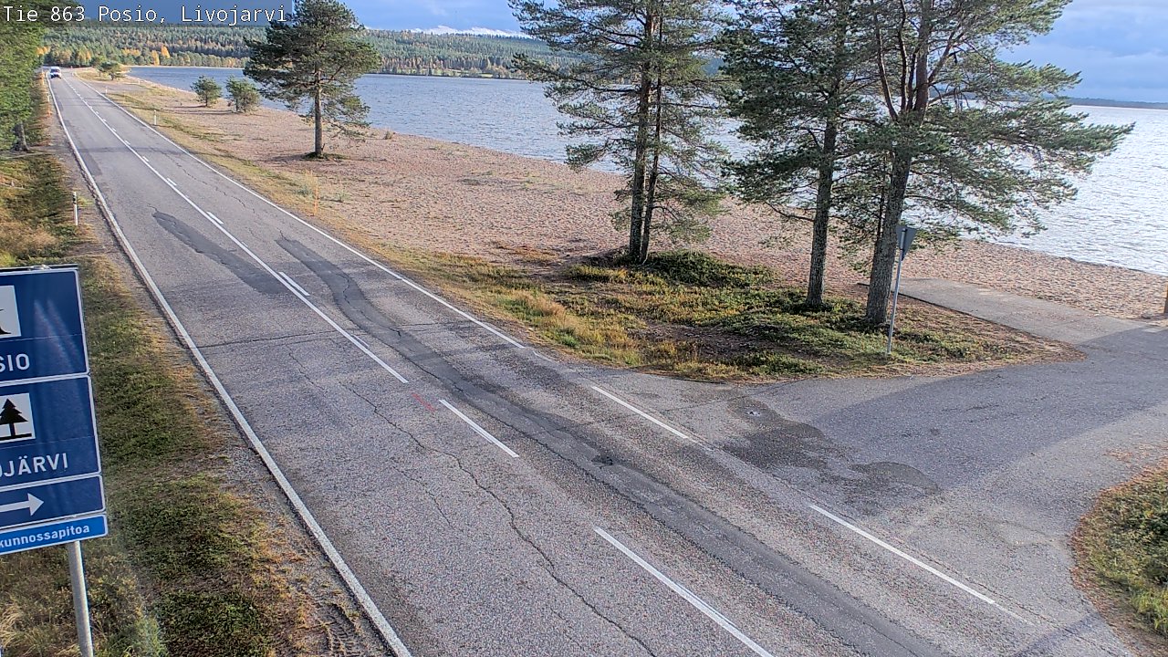Kelikamerat Kuva Tie 863 Livojärvi, Posio, Lappi