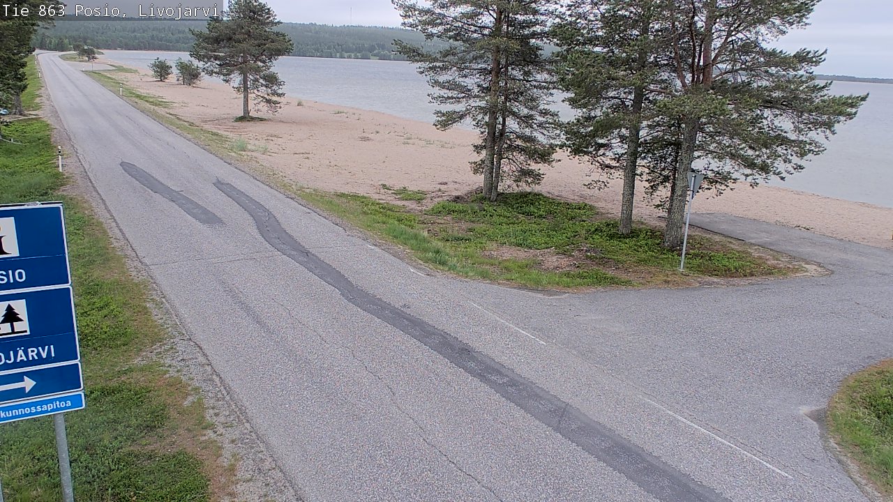 Kelikamerat Kuva Tie 863 Livojärvi, Posio, Lappi