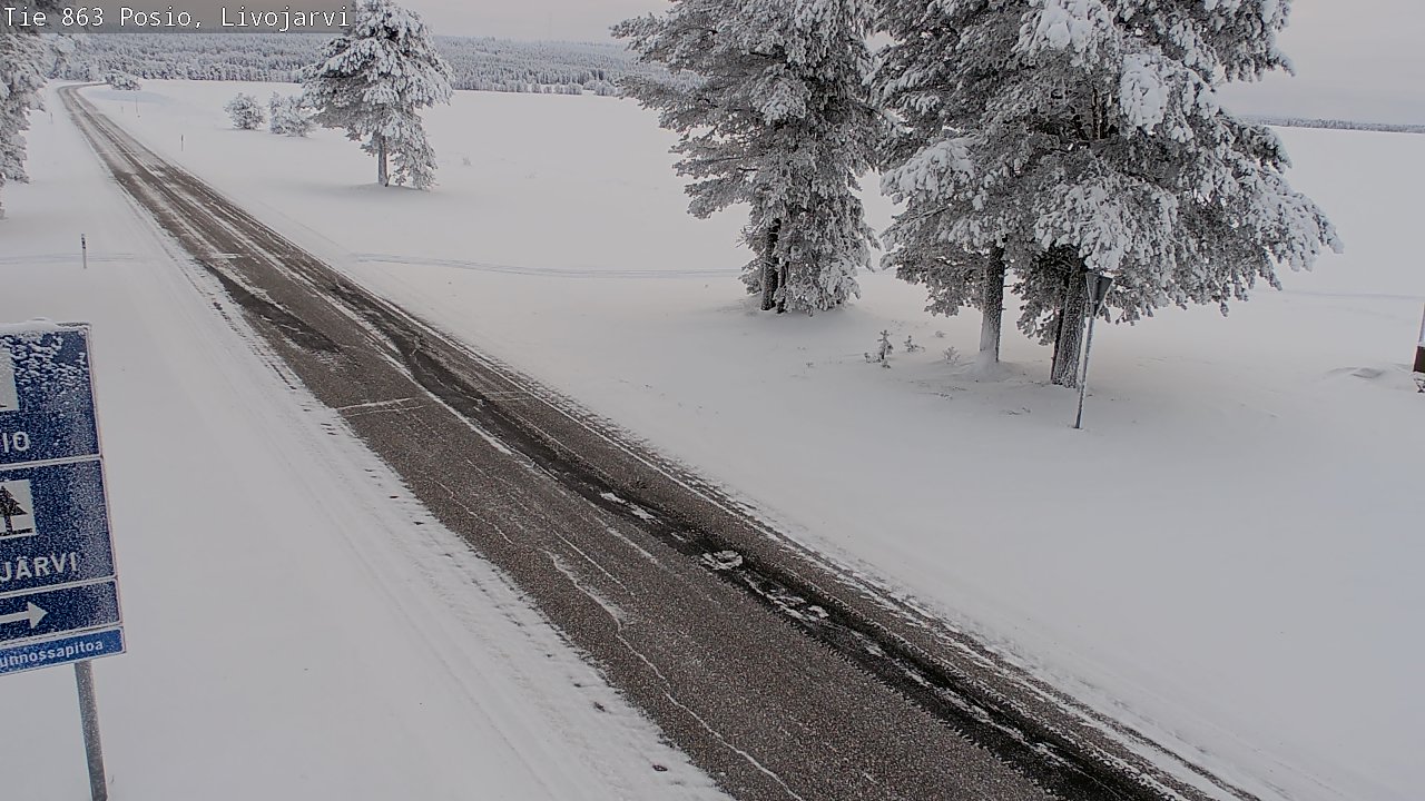 Kelikamerat Kuva Tie 863 Livojärvi, Posio, Lappi